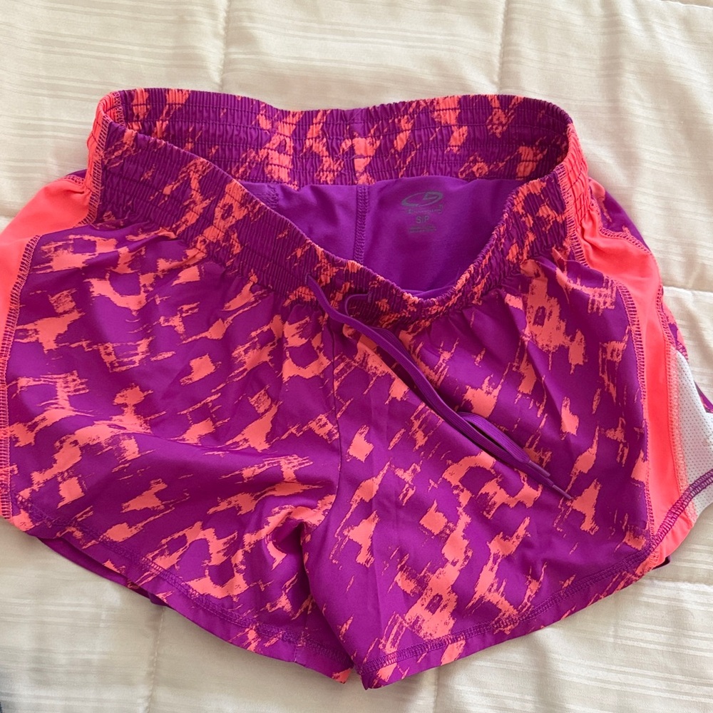 Women's Purple and Pink Athletic Champions Shorts
